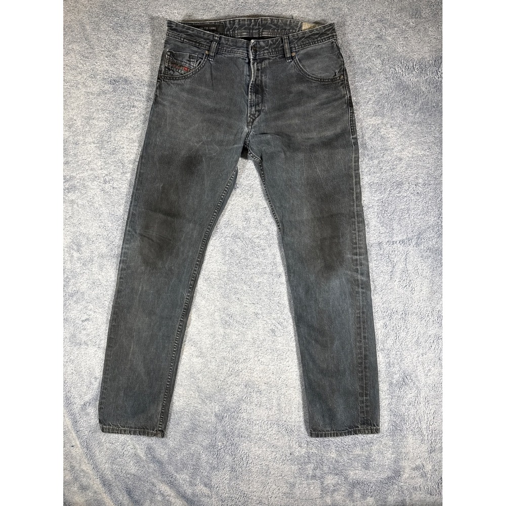 Diesel Krayver Regular Slim-Carrot Jeans Faded Black Wash 0816V Mens 31(33)x30
